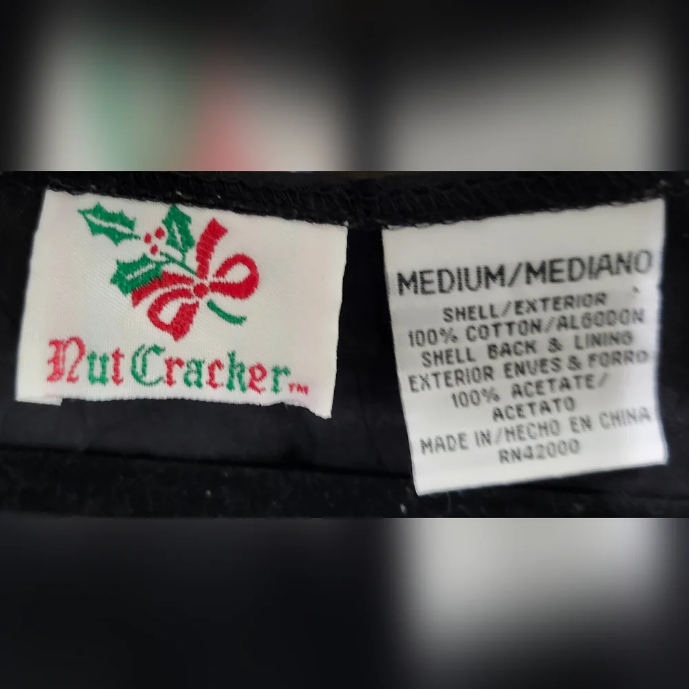 Vintage Nutcracker Christmas Holiday Lightweight Cotton Vest Women's Size Medium